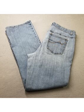 Venezia Jeans Womens size 18 Tall Bootcut Light Wash 38X33 Blue Denim